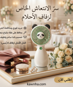 مروحة الباندا المحمولة فائقة الانتعاش (حليفتكِ الأنيقة ضد حر الصيف)